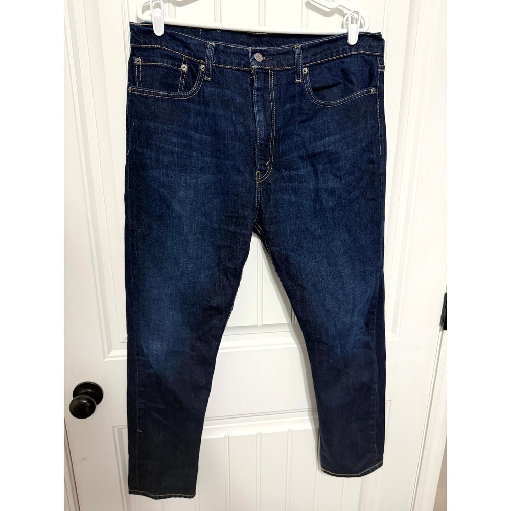 Levi's 522 Slim Taper Jeans Mens 36x30 Dark Wash Blue Denim 522-0001
